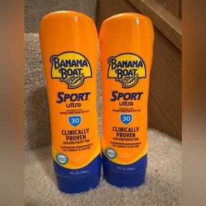 Banana Boat Orange and Blue Suncare Sunscreen x2